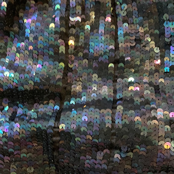 Sequined Backpack/Purse Black Vintage - Picture 2 of 6